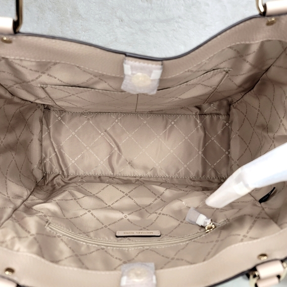 🍒 NWT Michael Kors 2 SET Convertible Shoulder Bag Tote Purse Wallet Signature - Picture 8 of 14